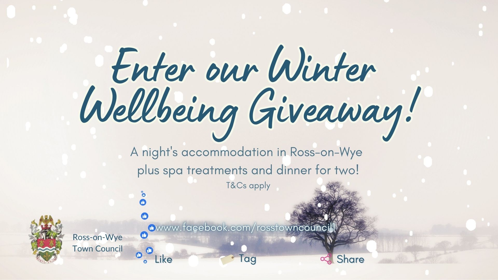 Winter Wellbeing Giveaway - one night's accommodation plus lunch or dinner and spa treatments for two people