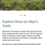 Ross-on-Wye Trails app screenshot